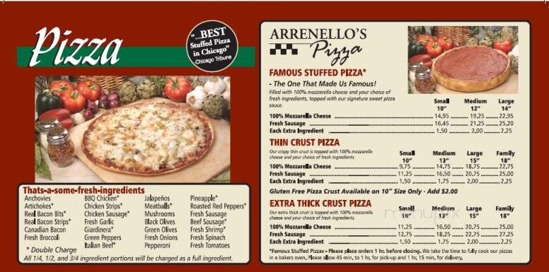 Arrenello's Pizza - Tinley Park, IL