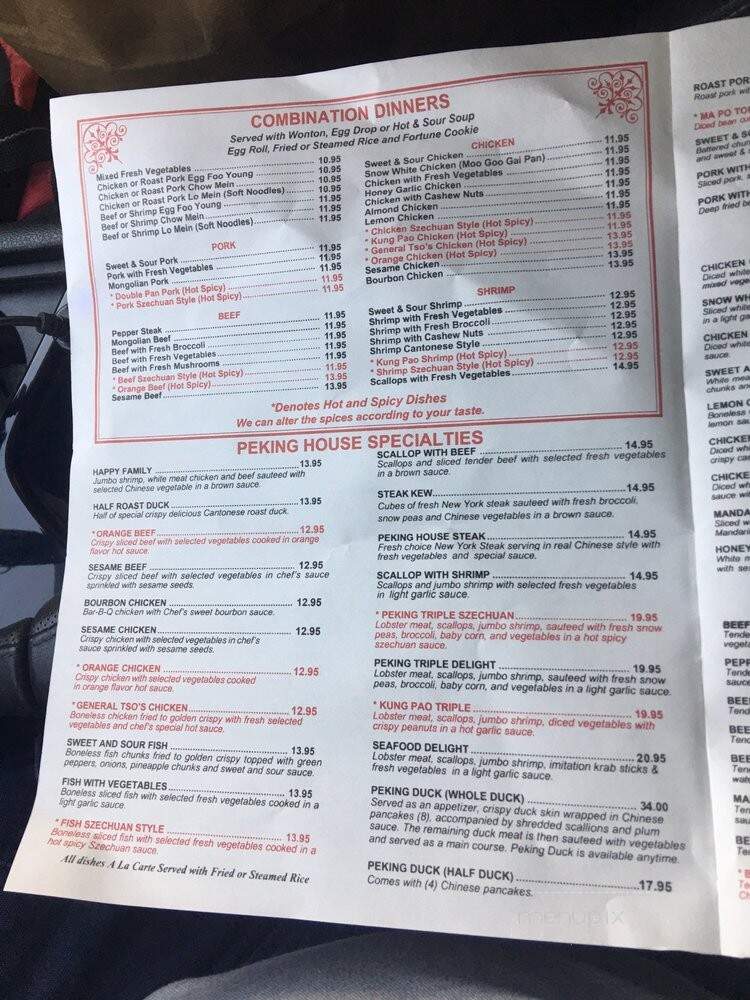 Peking Chinese Restaurant - Fort Pierce, FL menu_pic