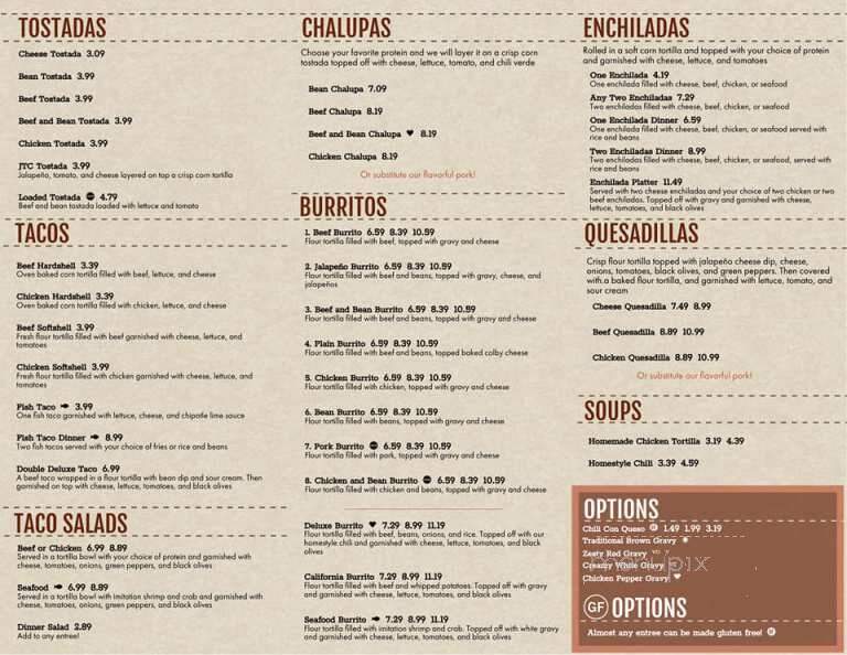 Mexican Village - Grand Forks, ND menu_pic