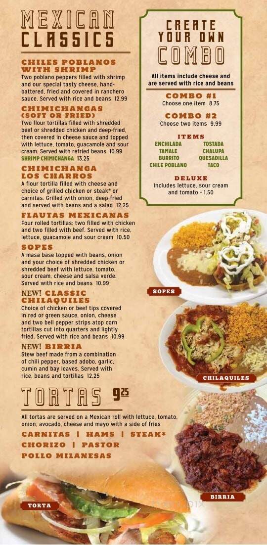 Los Charros D&G Mexican Grill & Bar - Greensburg, IN menu_pic
