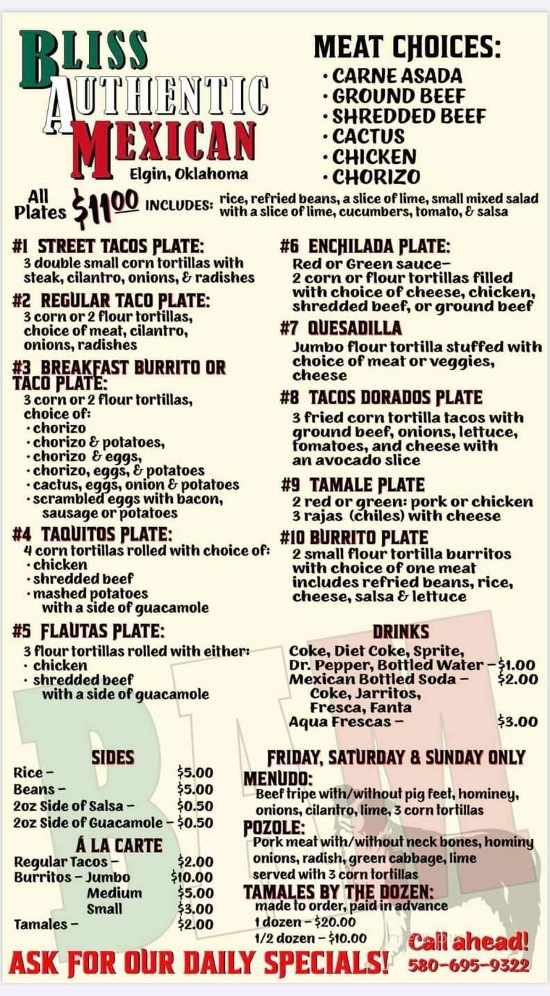 Shakespeare Wine Company - Chickasha, OK menu_pic