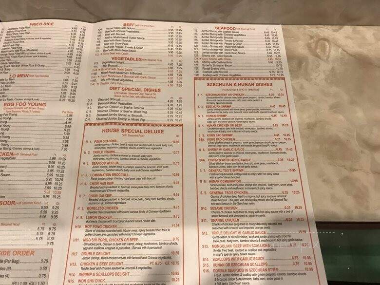 Moy Fong Restaurant - Philadelphia, PA menu_pic