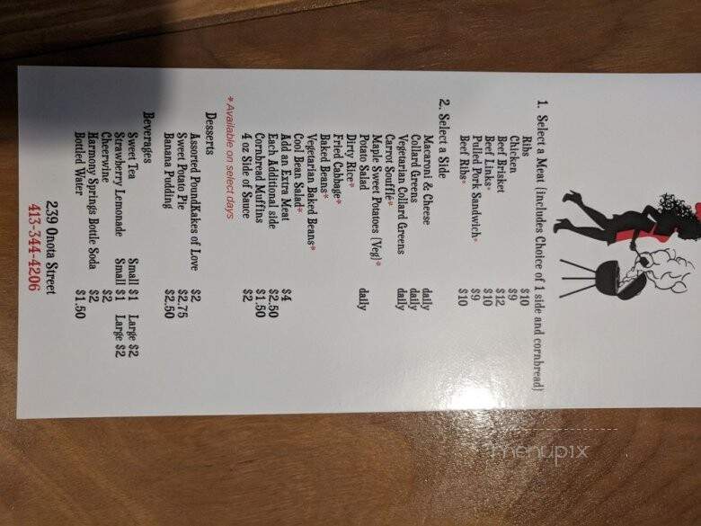Smokey Divas - Pittsfield, MA menu_pic