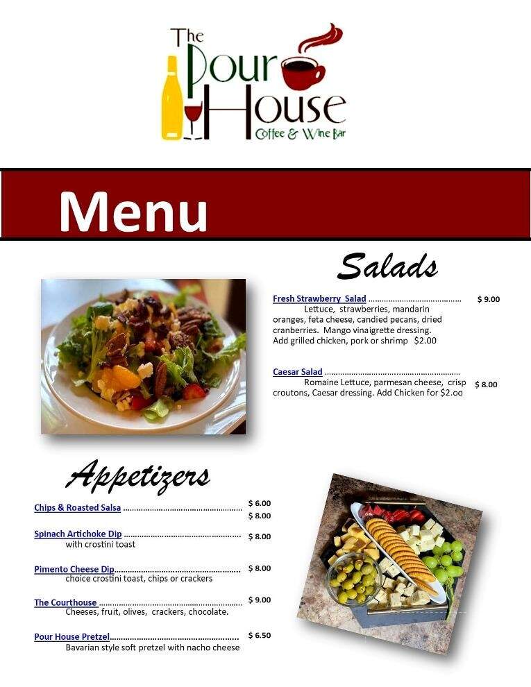 The Pour House - Harrison, AR menu_pic