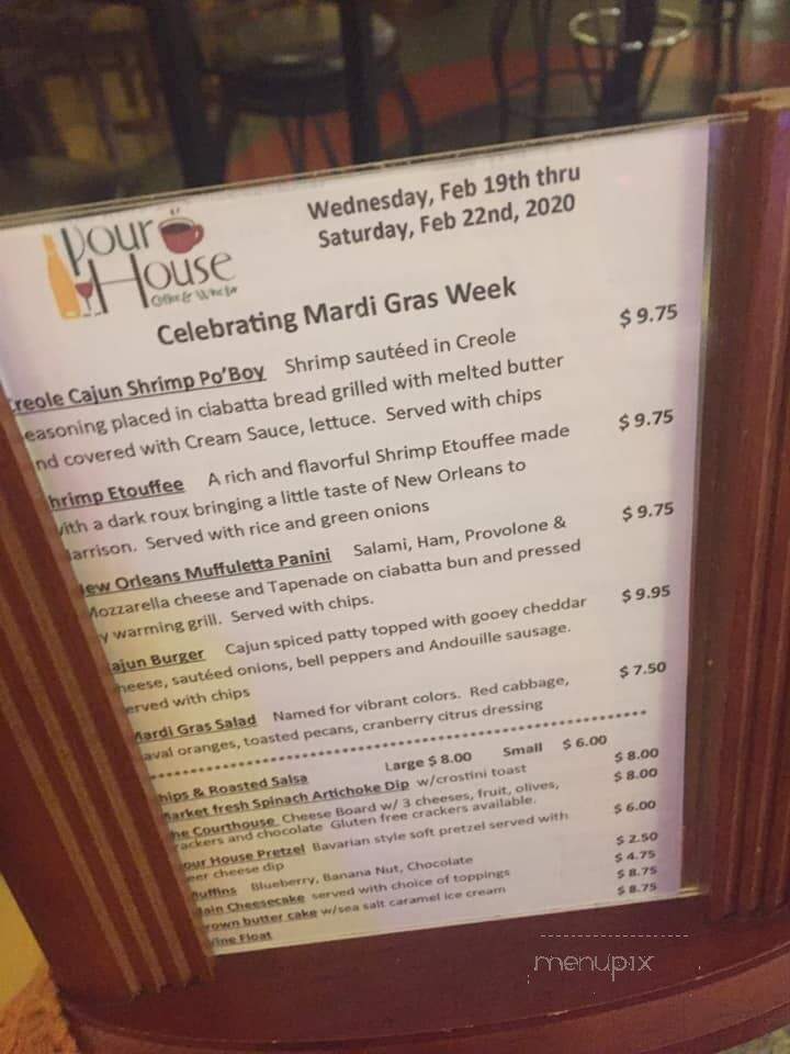 The Pour House - Harrison, AR menu_pic