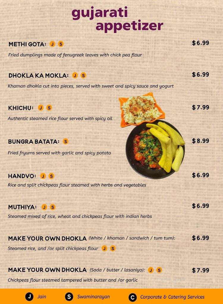 Vatan Indian Vegetarian Cuisine & Bakery - East Windsor, NJ menu_pic