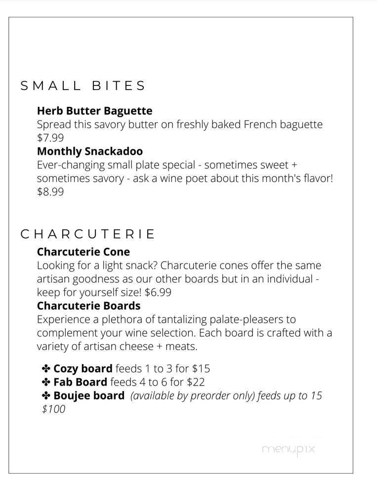 Captains Walk Winery - Green Bay, WI menu_pic
