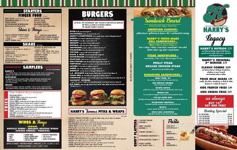 Harry's The Neighborhood Place - Sadsburyville, PA menu_pic