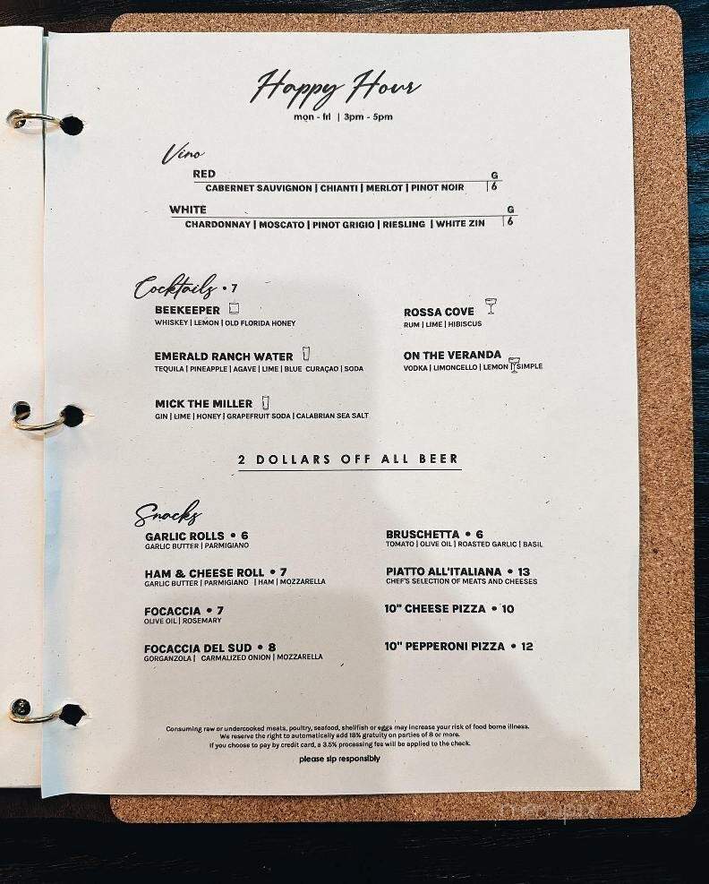 Mimmo's 30A - Santa Rosa Beach, FL menu_pic