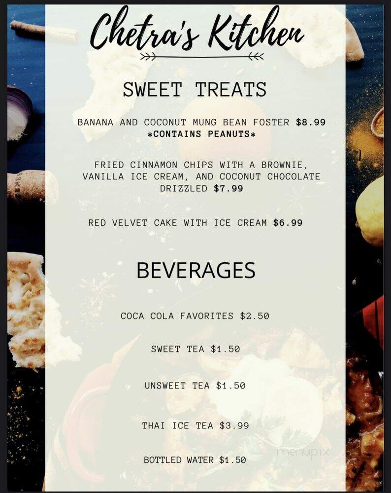 Chetras Kitchen - Bedford, TX menu_pic
