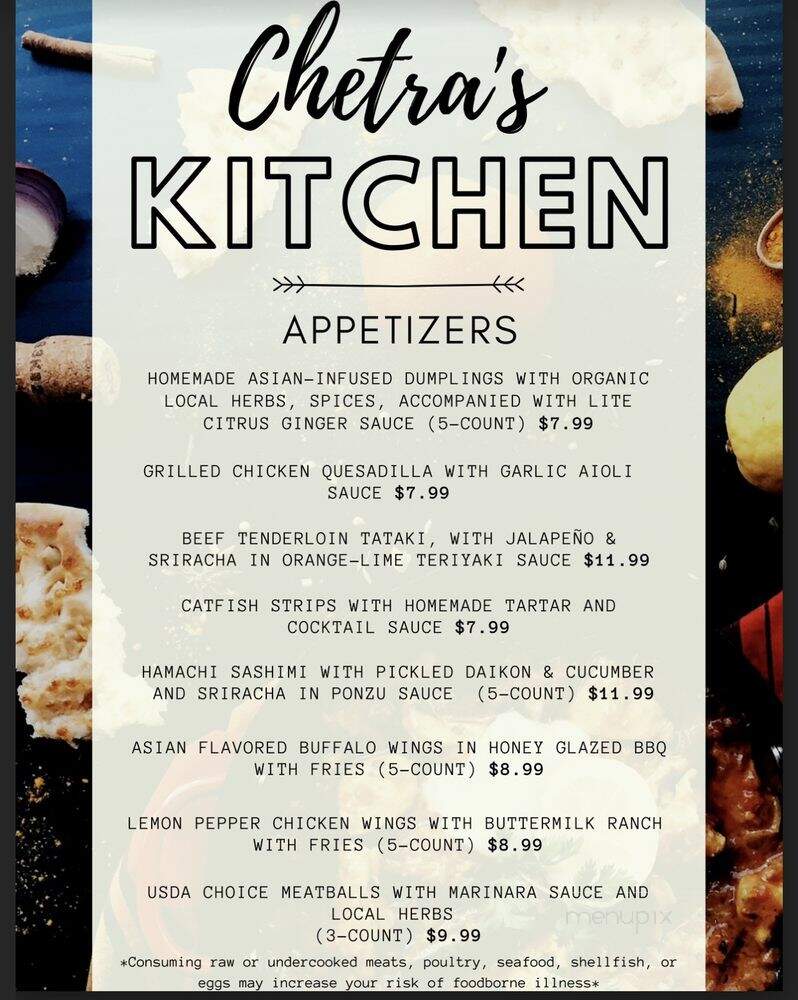 Chetras Kitchen - Bedford, TX menu_pic