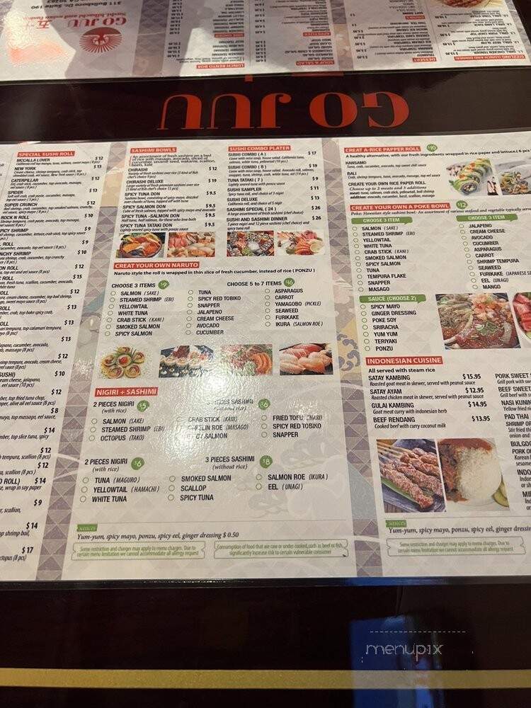 Go Juu - Newnan, GA menu_pic