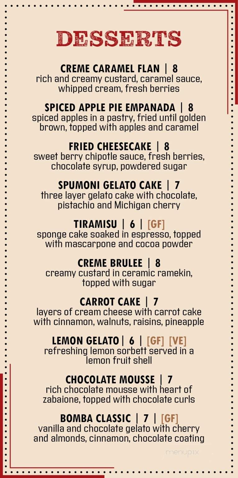 Blind Owl Restaurant & Bar - New Baltimore, MI menu_pic