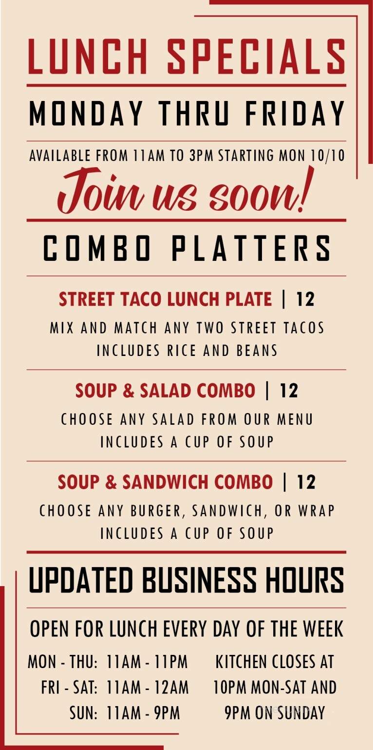 Blind Owl Restaurant & Bar - New Baltimore, MI menu_pic