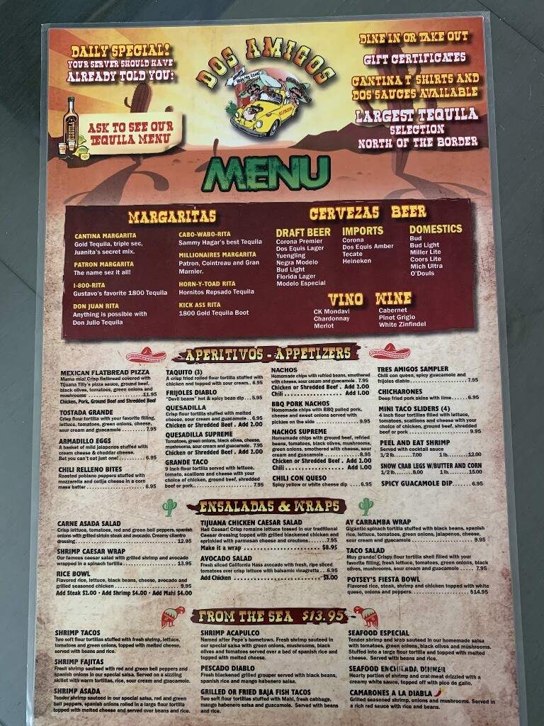 Cantina Dos Amigos - Indialantic, FL menu_pic