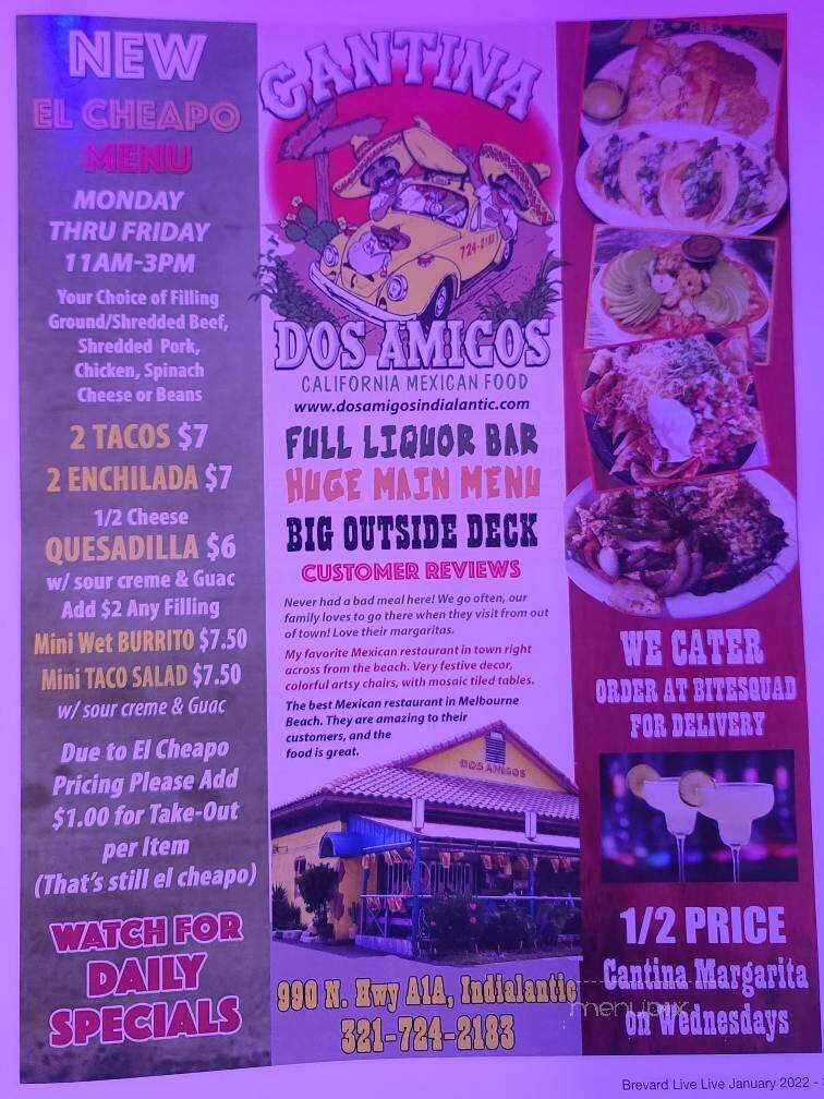 Cantina Dos Amigos - Indialantic, FL menu_pic