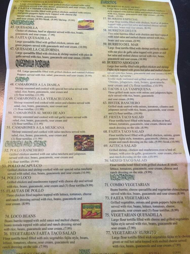 Cactus Cantina - Wilmington, DE menu_pic