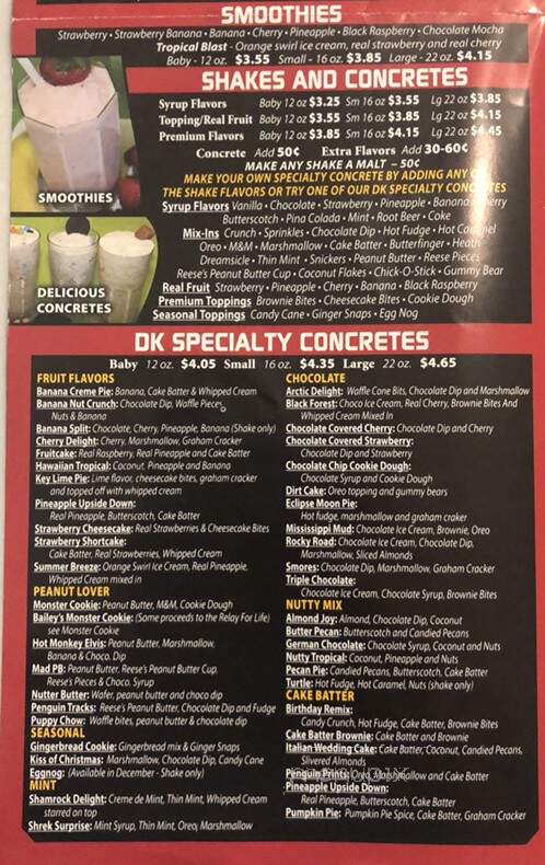 Dairy King - Breese, IL menu_pic