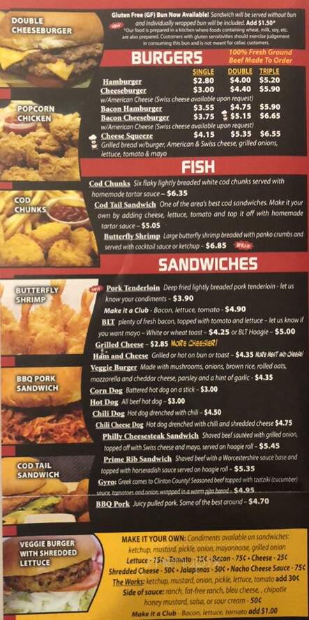 Dairy King - Breese, IL menu_pic