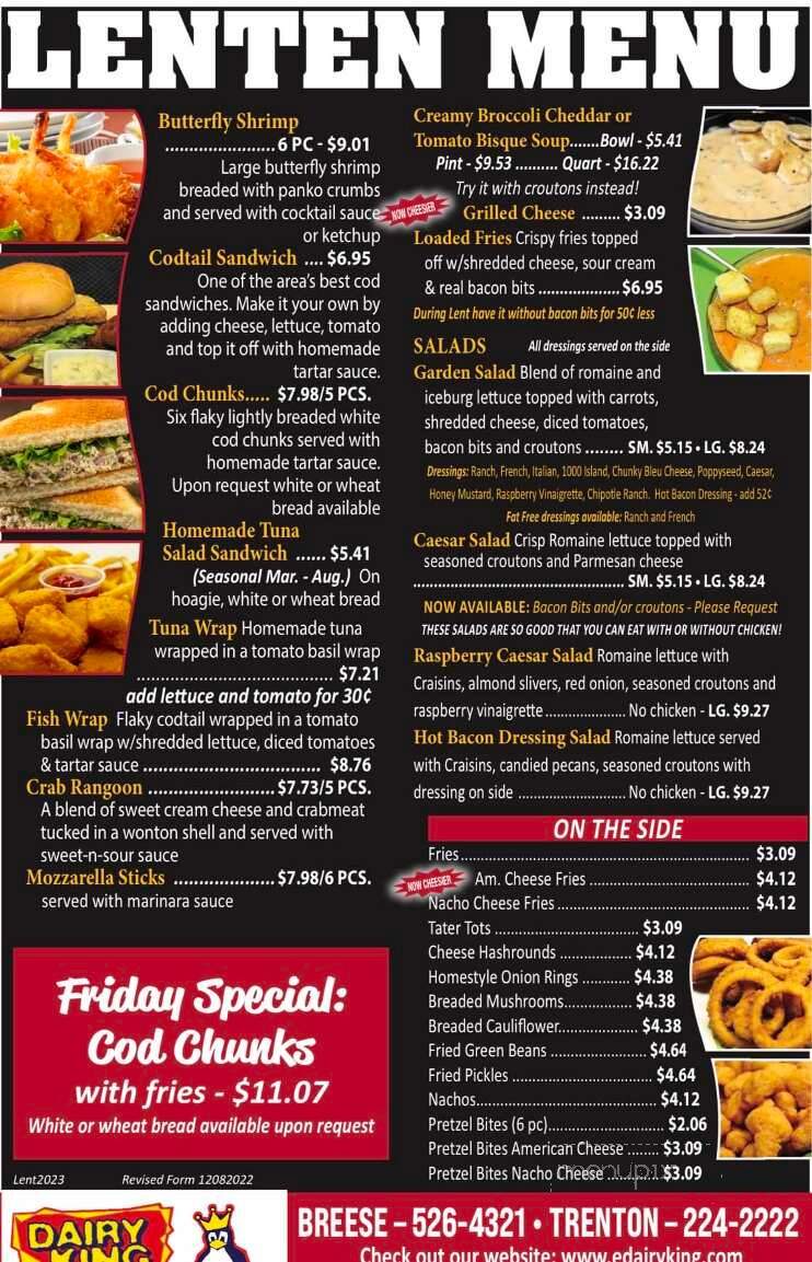 Dairy King - Breese, IL menu_pic