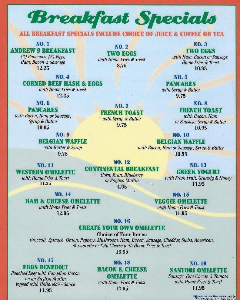 Andrew's Diner - Staten Island, NY menu_pic
