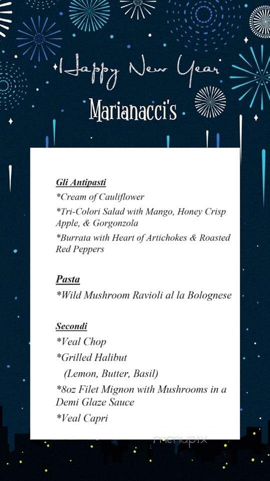 Marianacci Restaurant - Port Chester, NY menu_pic