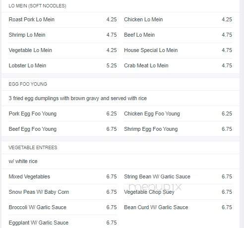 Family Wok Chinese Restaurant - Montoursville, PA menu_pic