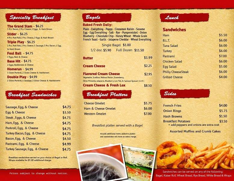 All Star Bagels - Toms River, NJ menu_pic