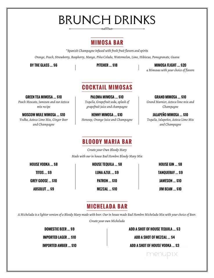 El Azteca - Middletown, DE menu_pic