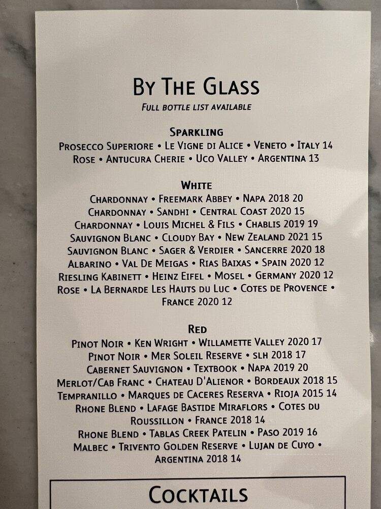 Steakcraft - Carmel-by-the-Sea, CA menu_pic