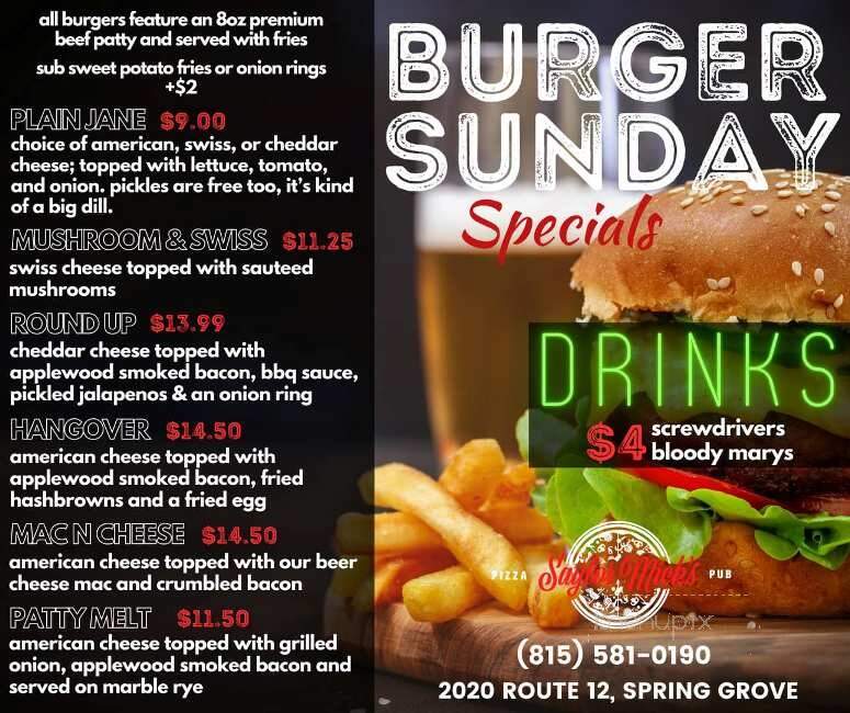 Saylor Mick's - Spring Grove, IL menu_pic