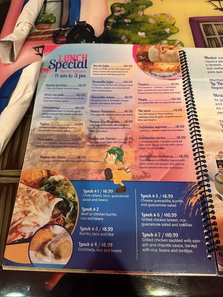 La Fiesta Tacos and Tequila - Lake City, FL menu_pic