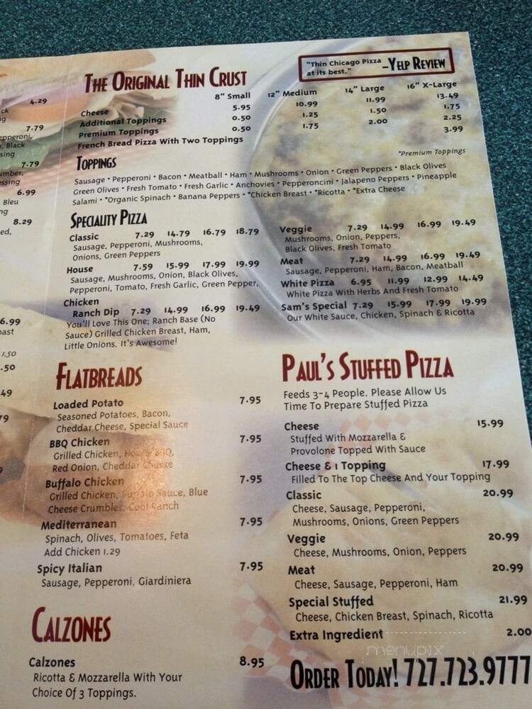 Paul's Chicago Pizza - Clearwater, FL