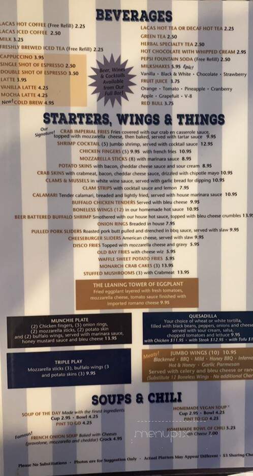 Monarch Diner - Glassboro, NJ menu_pic