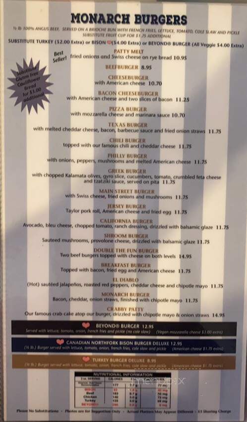 Monarch Diner - Glassboro, NJ menu_pic