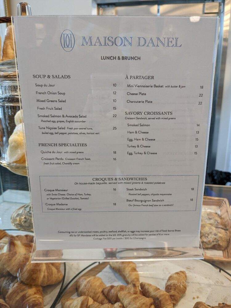 Maison Danel - San Francisco, CA menu_pic