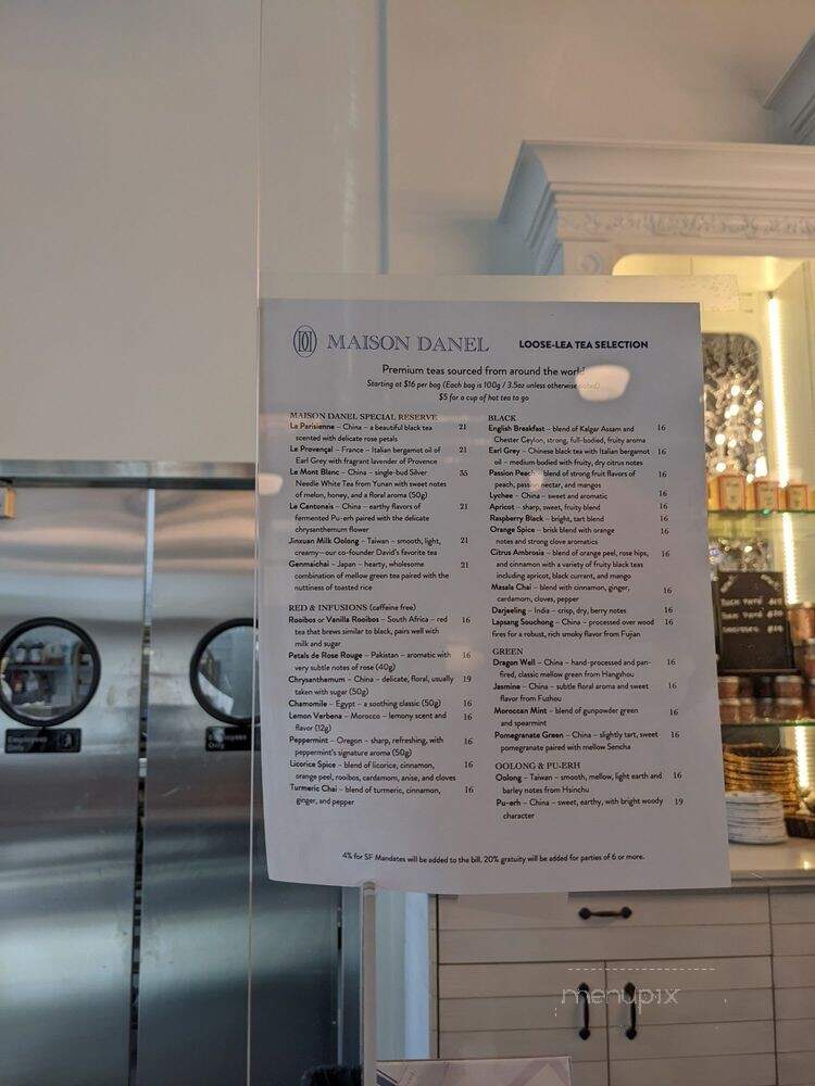 Maison Danel - San Francisco, CA menu_pic