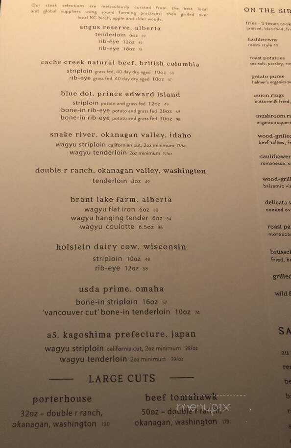 Elisa - Vancouver, BC menu_pic