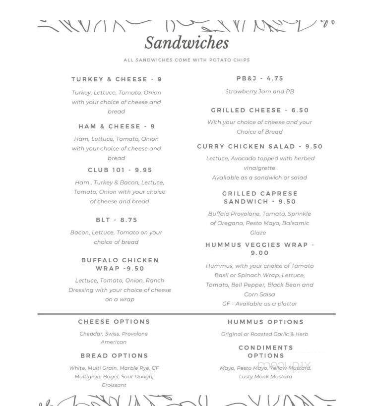 The 2nd Act - Hendersonville, NC menu_pic