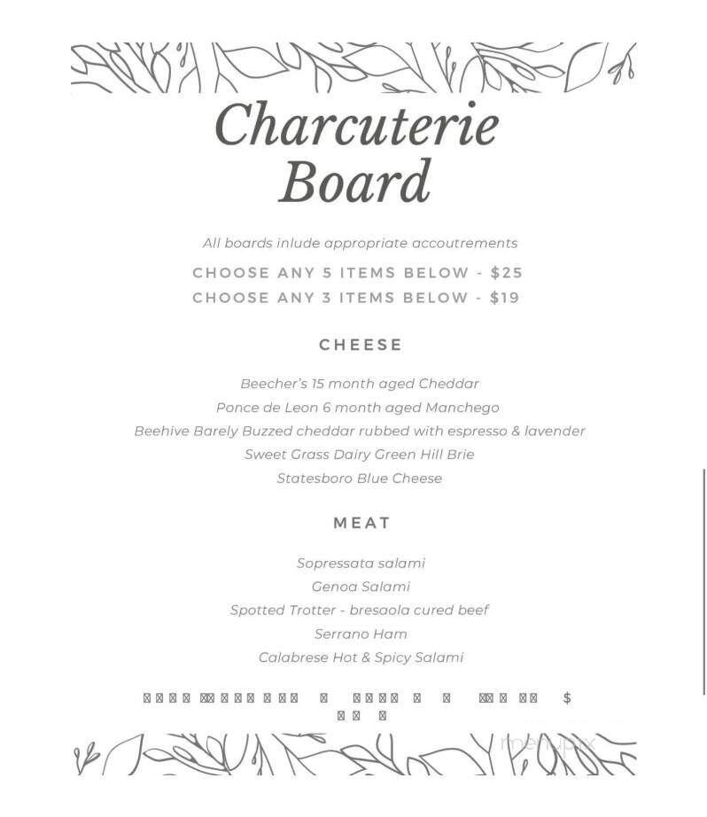 The 2nd Act - Hendersonville, NC menu_pic