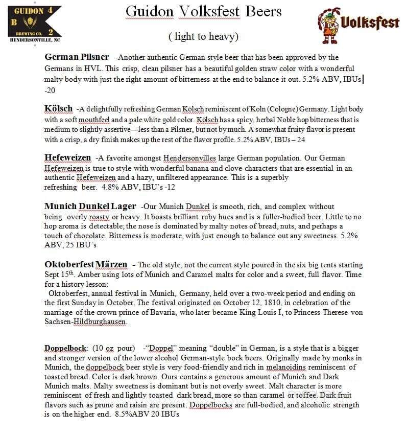 The 2nd Act - Hendersonville, NC menu_pic