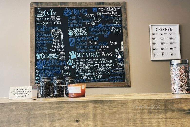 Sandy Paws Buzz & Brew - Murrells Inlet, SC menu_pic