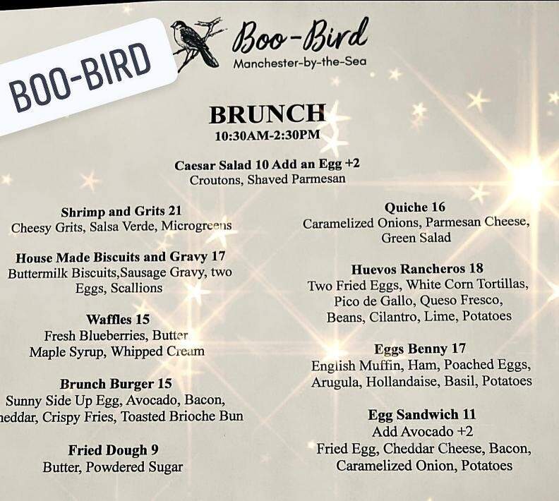 Boo-Bird - Manchester by the Sea, MA menu_pic