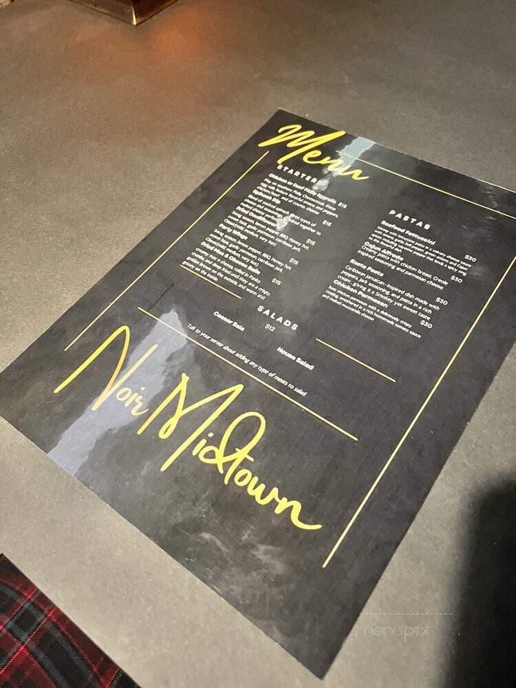 Noir Midtown - Nashville, TN menu_pic