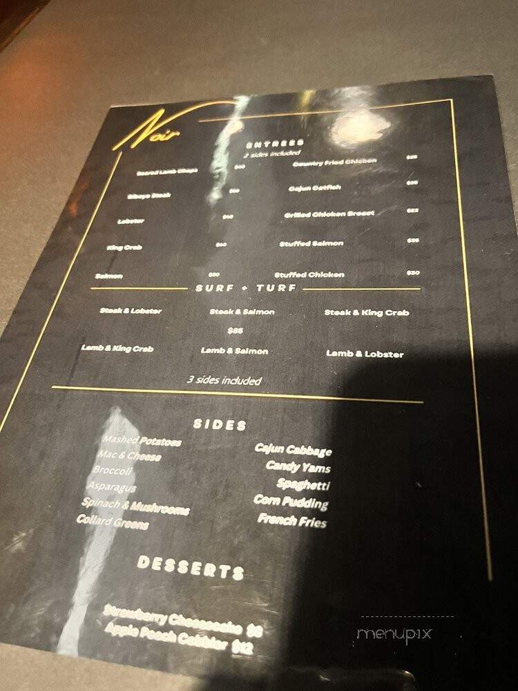 Noir Midtown - Nashville, TN menu_pic