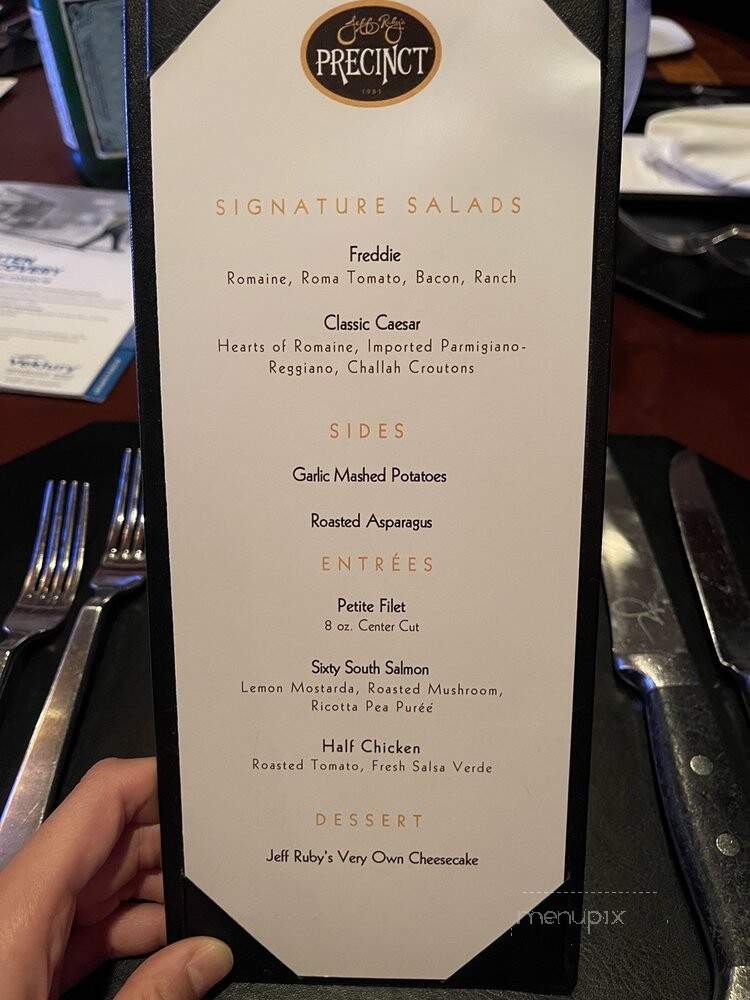 Precinct - Cincinnati, OH menu_pic