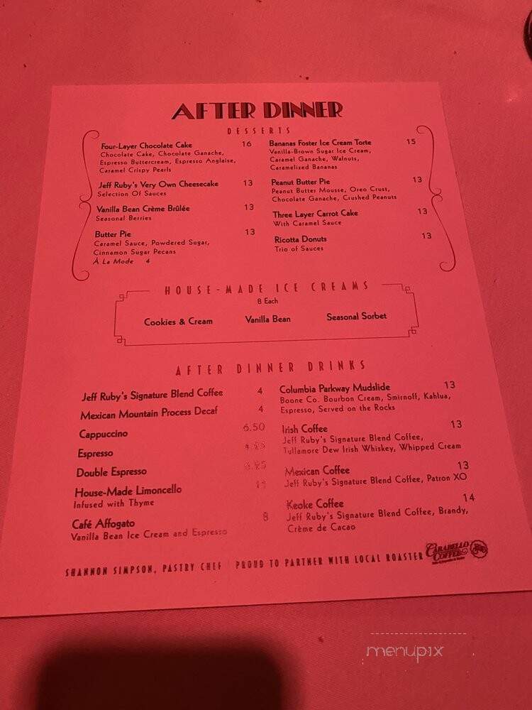 Precinct - Cincinnati, OH menu_pic