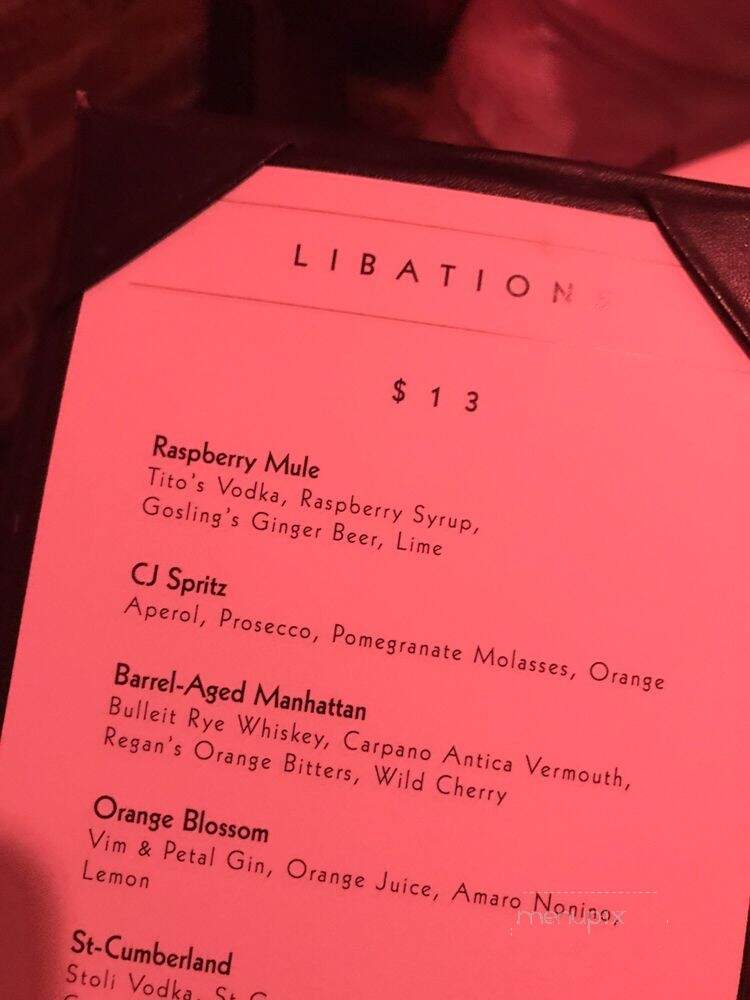 Precinct - Cincinnati, OH menu_pic