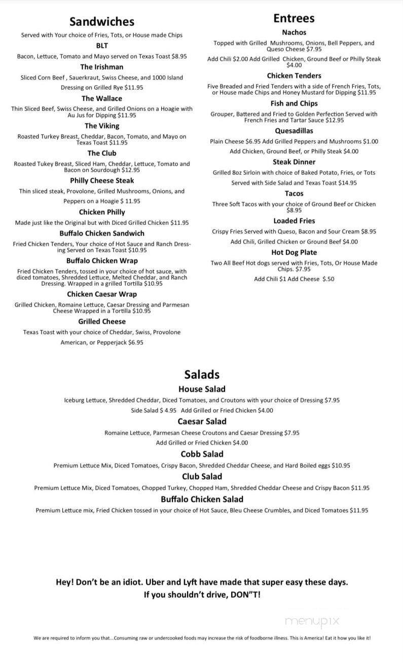 Highlanders Tavern and Grill - Douglasville, GA menu_pic