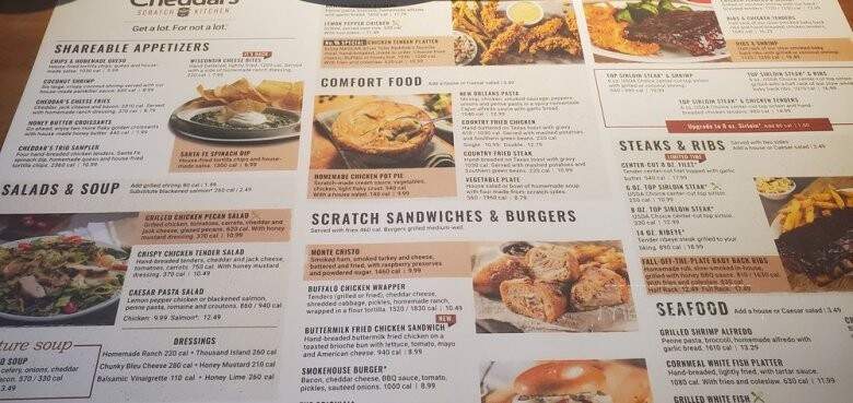 Cheddar's Casual Cafe - Greenville, SC menu_pic